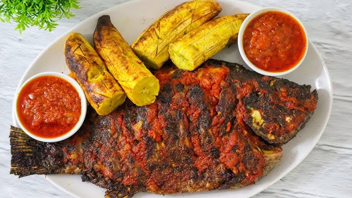 Grilled Fish & Plantain